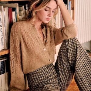 Sezane Tonio Cardigan Sweater Jumper